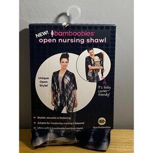 Bamboobies Open Nursing Shawl Cover Breastfeeding With UPF 50+ Sun Protection